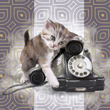 Схема вышивки «Ждёт звонка»