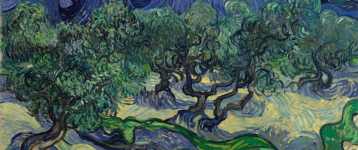 Пейзаж Ван Гог дерево - картина маслом, дерево, импрессионизм, пейзаж, ван гог - оригинал