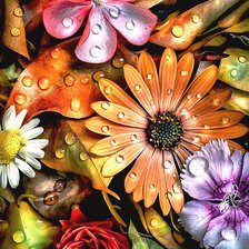 Оригинал схемы вышивки «Цветы» (№2591754)