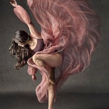 Схема вышивки «Девушка балерина»