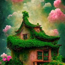 Схема вышивки «Дом эльф»