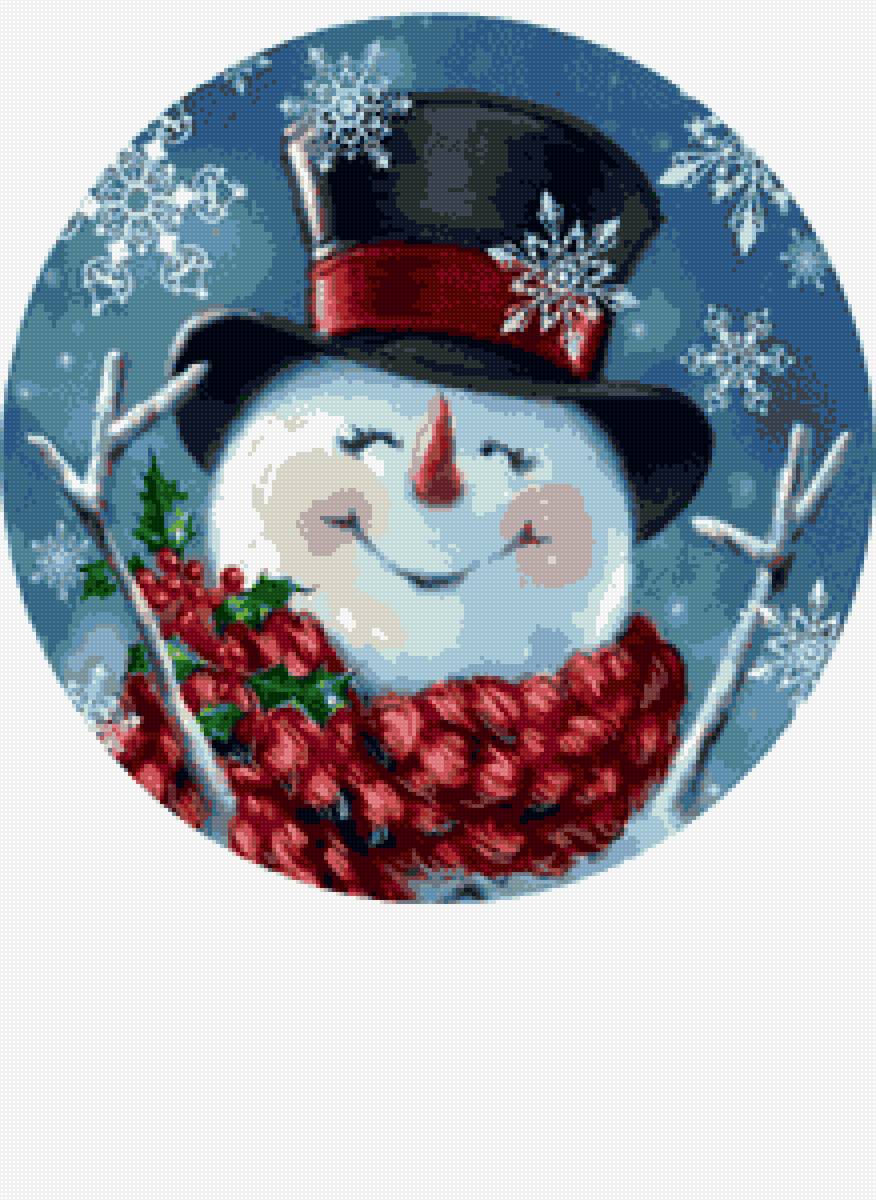 Cнеговик - снеговик, рождество, новый год - предпросмотр