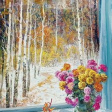 Схема вышивки «Начало зимы»