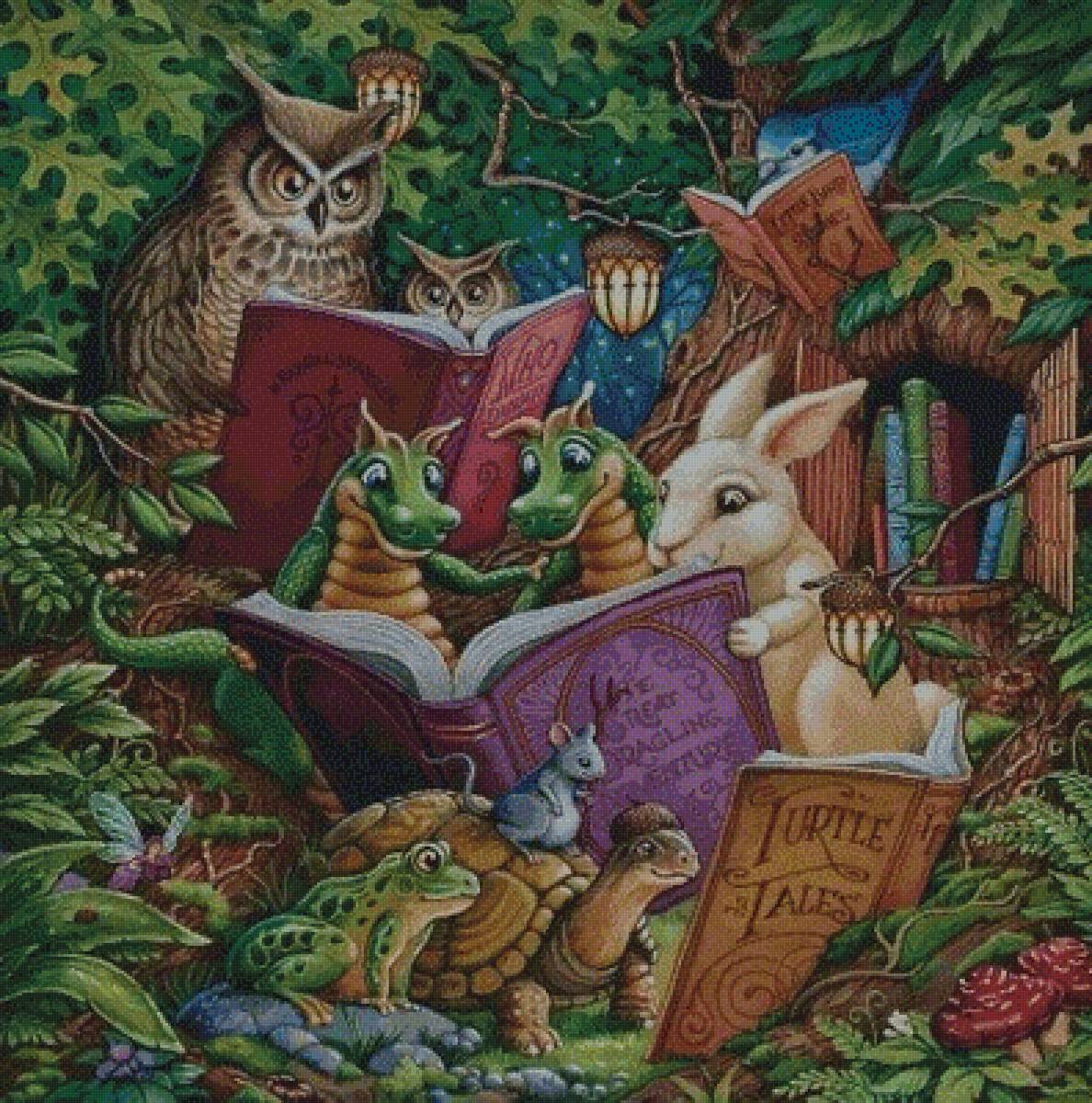 лесная библиотека - фентази - предпросмотр