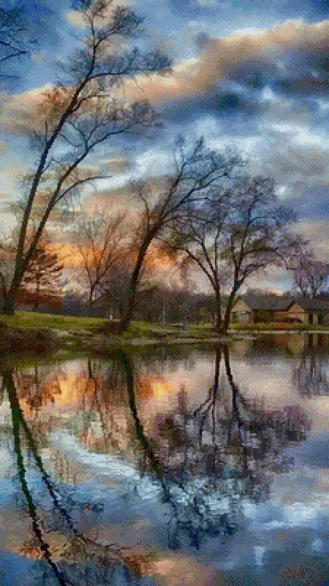 Осенний вечер.(в Анкоре) - осень - предпросмотр