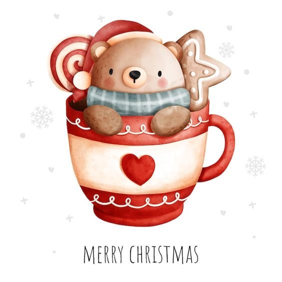 Новогодний мишка - зима, мишка, новый год, рождество - оригинал