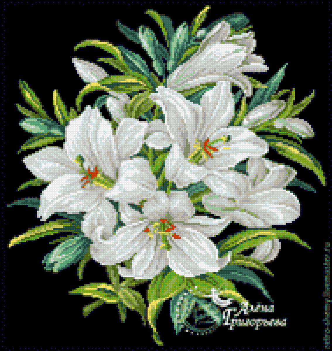 лилии 23 цвета - предпросмотр