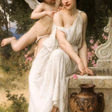 Схема вышивки «Венера с ангелом»