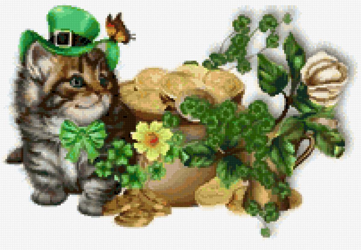 Кот удачи - открытка - предпросмотр