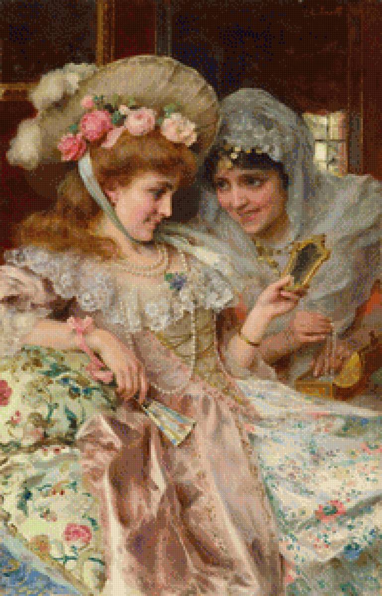 Colierul de perle _ F. Andreotti - doamne - предпросмотр