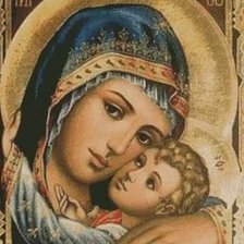 Схема вышивки «Virgen del Perpetuo Socorro»