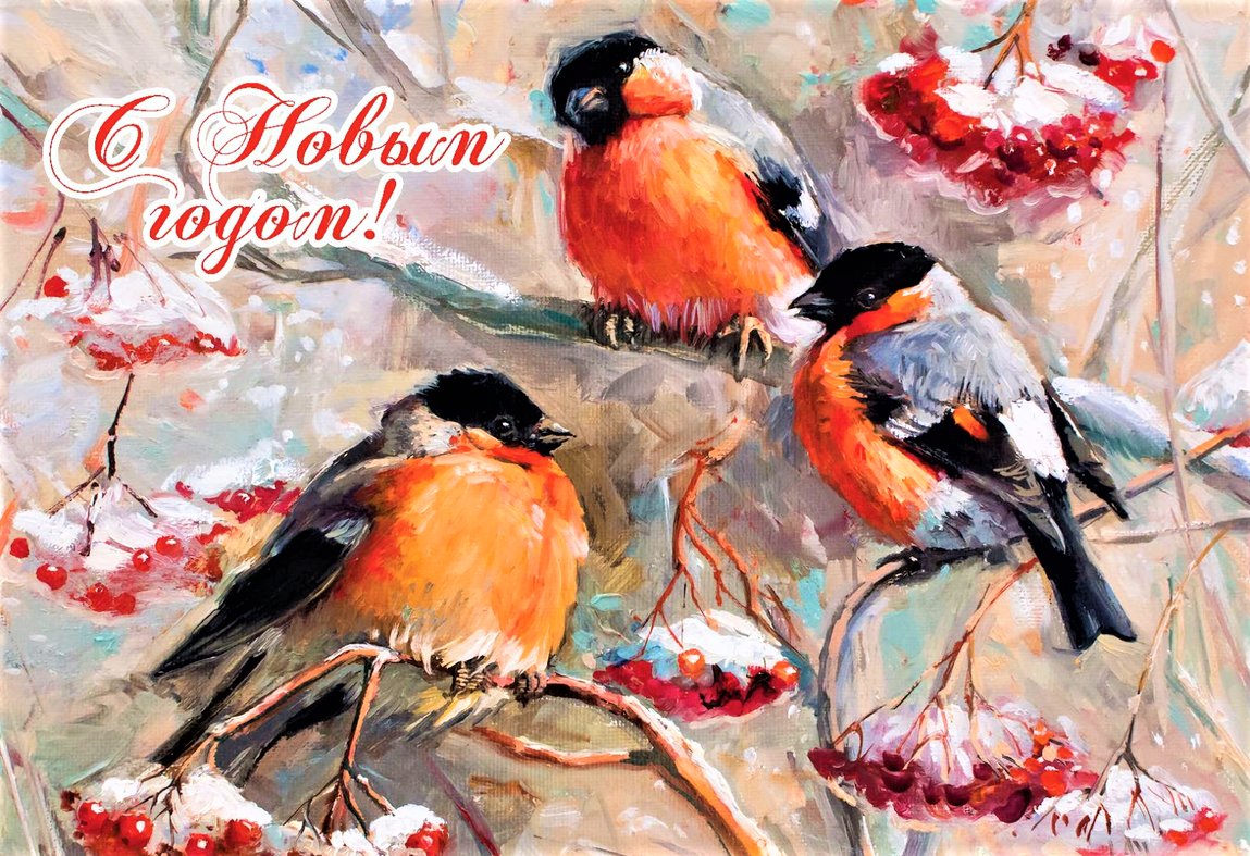 С Н.ОВЫМ ГОДОМ - зима - оригинал