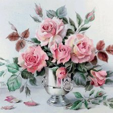 Оригинал схемы вышивки «Букет роз» (№2597149)