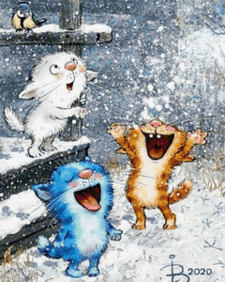 зима - зима, котики - предпросмотр