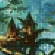 Предпросмотр схемы вышивки «дом в лесу» (№2597626)