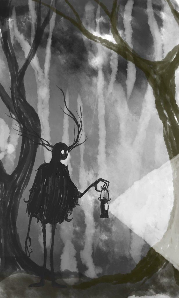 Монстр в полуночном лесу - оригинал