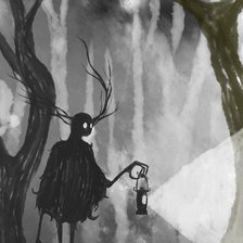 Монстр в полуночном лесу