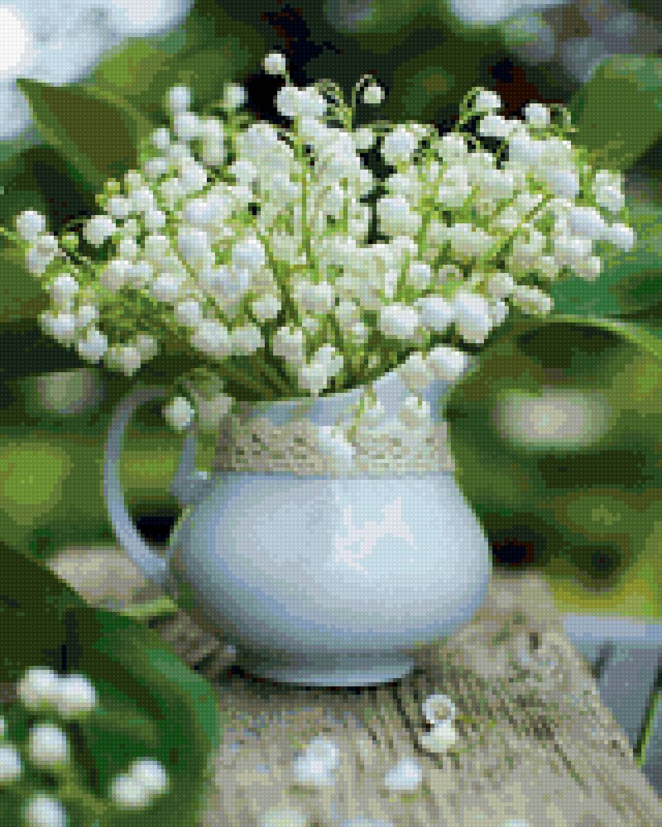 ландыш - натюрморт, ландыш - предпросмотр