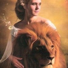 Схема вышивки «карта таро"Сила"»