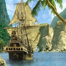 Схема вышивки «затерянный остров»