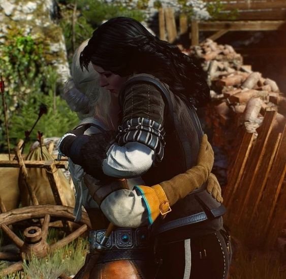 Цири и Йен - цири, ведьмак, йеннифэр - оригинал