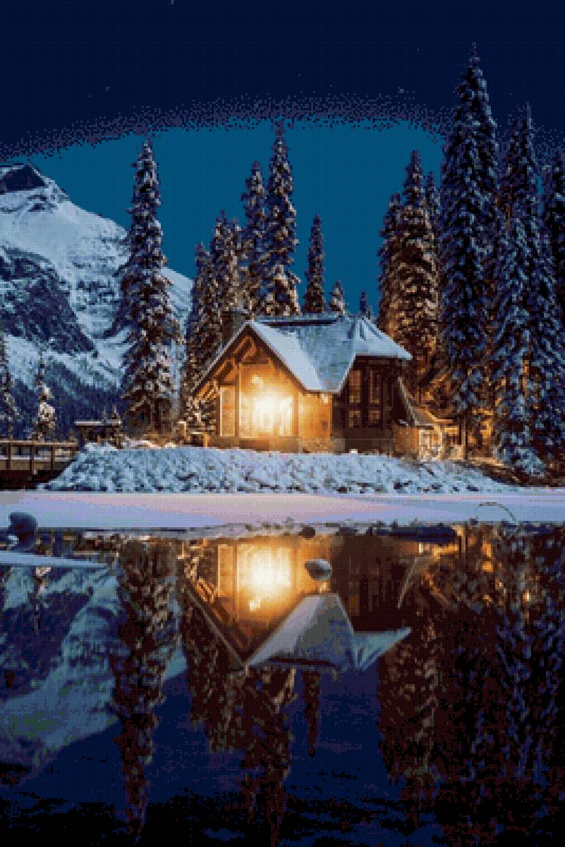 Зимний пейзаж - пейзаж, зима - предпросмотр