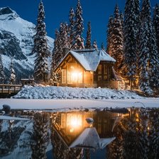 Схема вышивки «Зимний пейзаж»