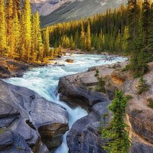 Схема вышивки «Горный водопад»