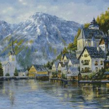 Схема вышивки «Geneva Lake»