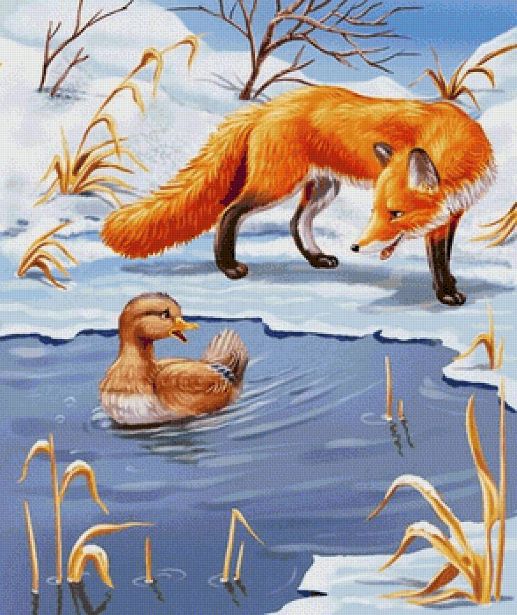 Рыжая бестия - лиса, дикие животные - предпросмотр