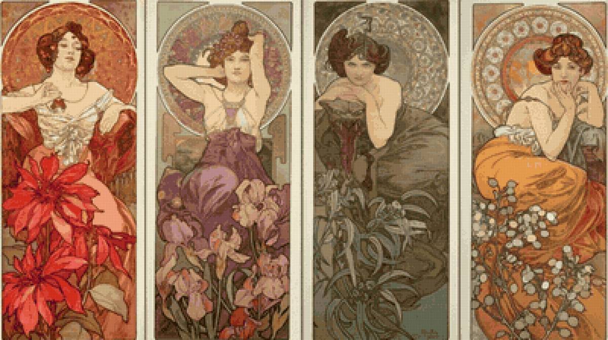 Хранительницы цветов - пейзаж - предпросмотр