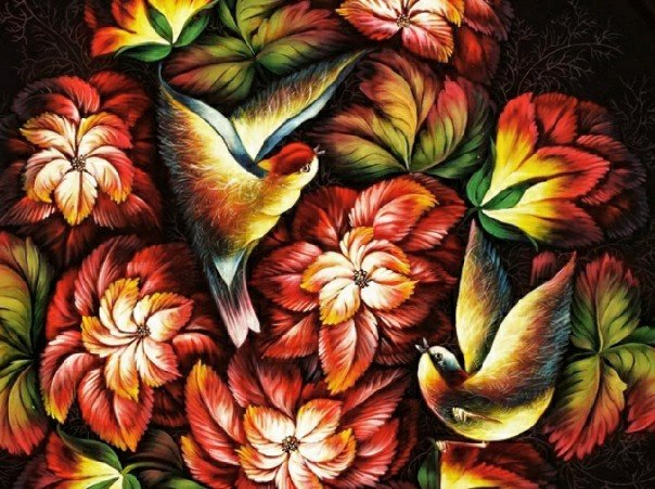 №2601226 - жостовская роспись - оригинал