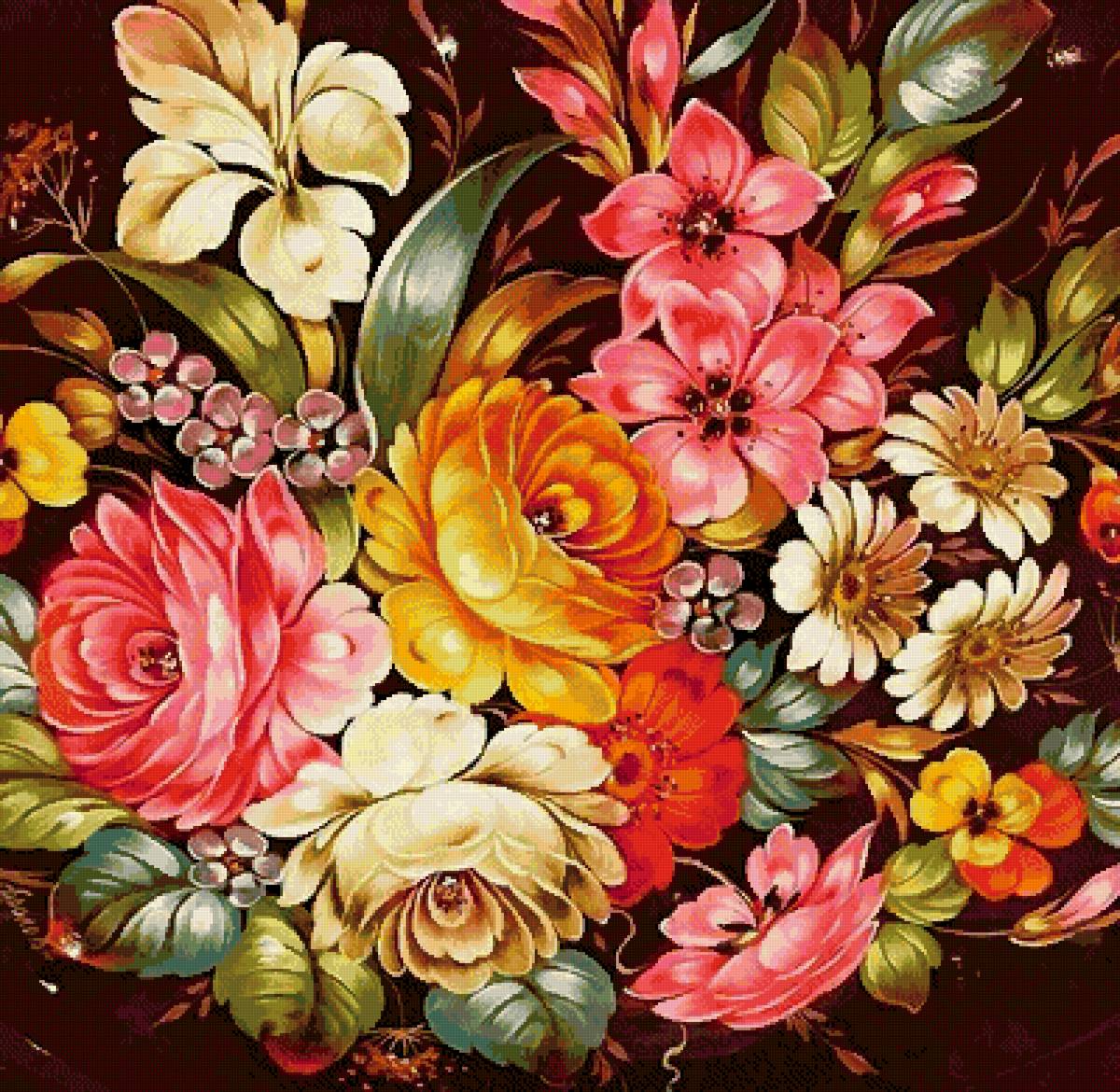 №2601230 - жостовская роспись - предпросмотр