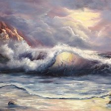 Схема вышивки «морская буря»