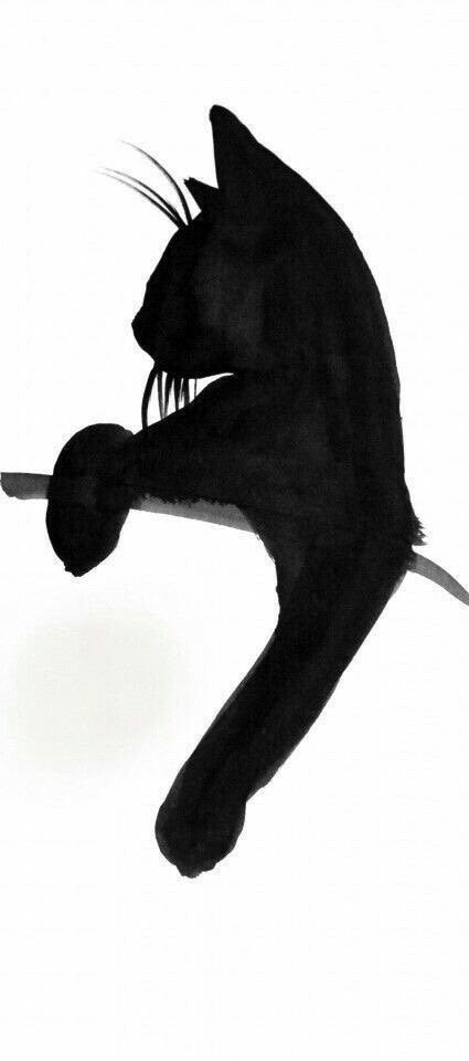 Кошка 2(триплекс) - кошка, черная кошка - оригинал