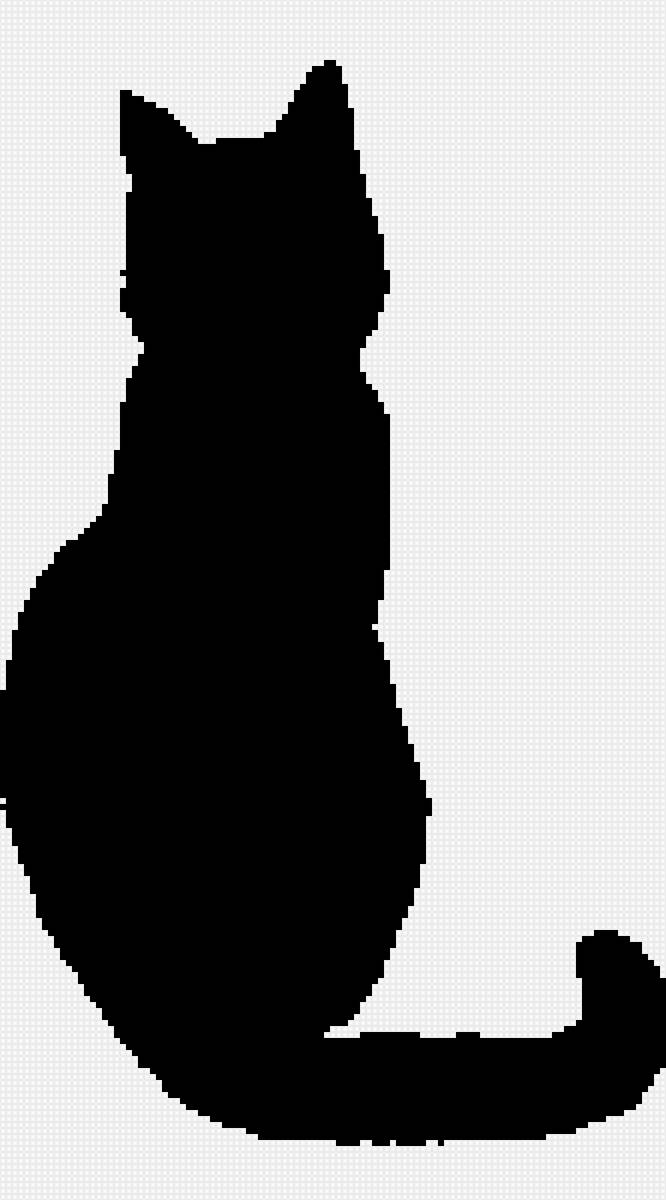 Кошка1(триплекс) - монохром, черная кошка, кошка - предпросмотр