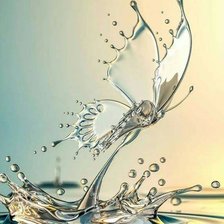 Схема вышивки «Gota de agua en el aire.»