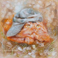 Схема вышивки «кот»