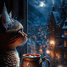 Схема вышивки «ночь»