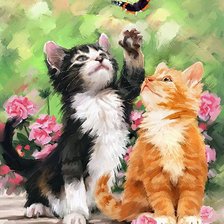 Схема вышивки «Друзья»