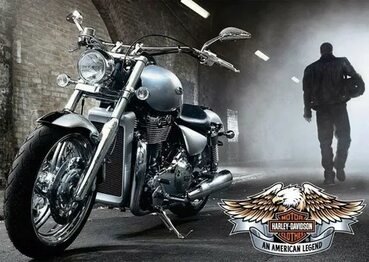 Harley -Davidson - мотоцикл, байк - оригинал