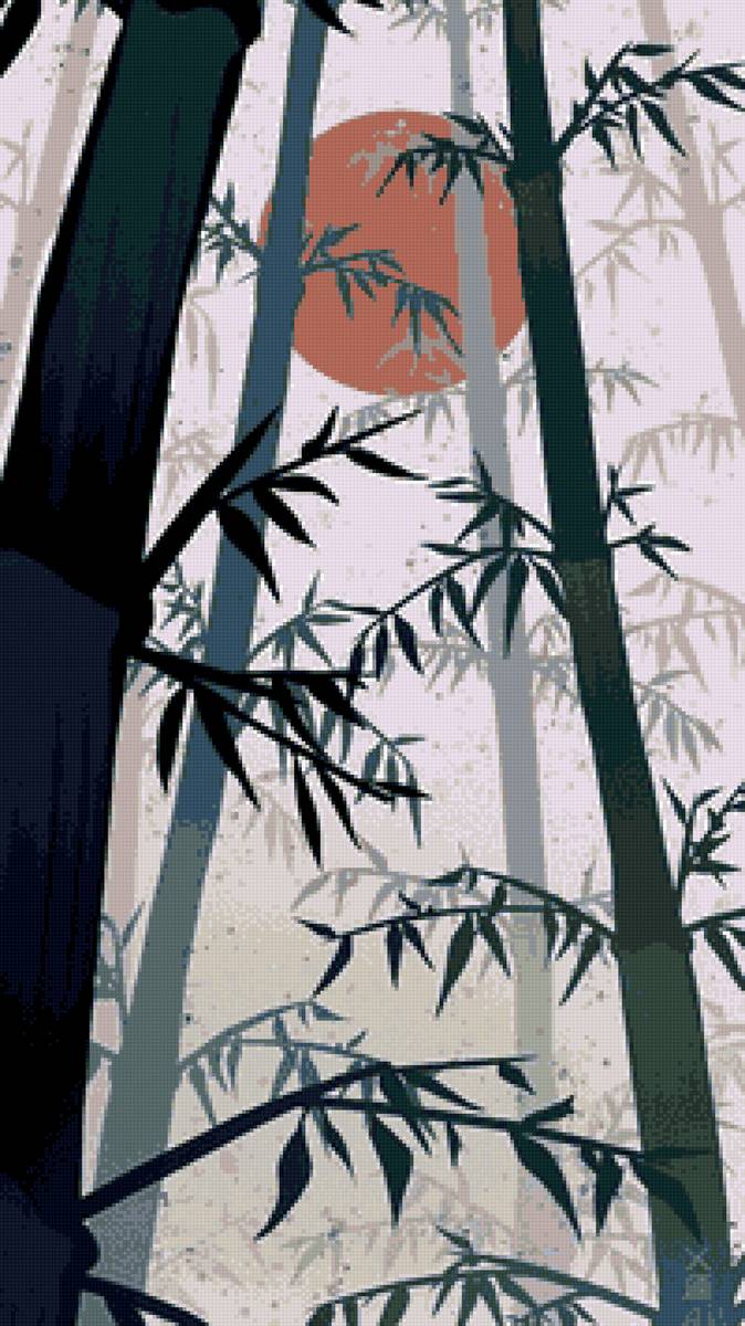 Бамбуковый лес - япония, лес, бамбук - предпросмотр