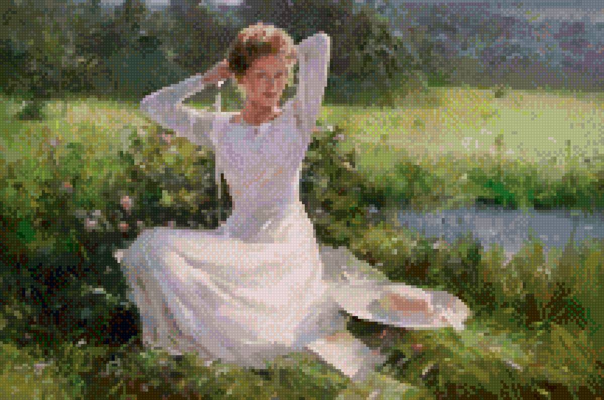 у реки - женский образ, девушка - предпросмотр