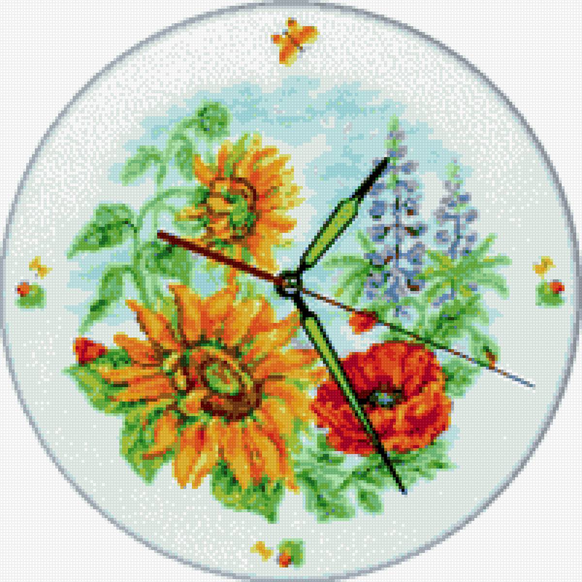 Цветочные часы - предпросмотр