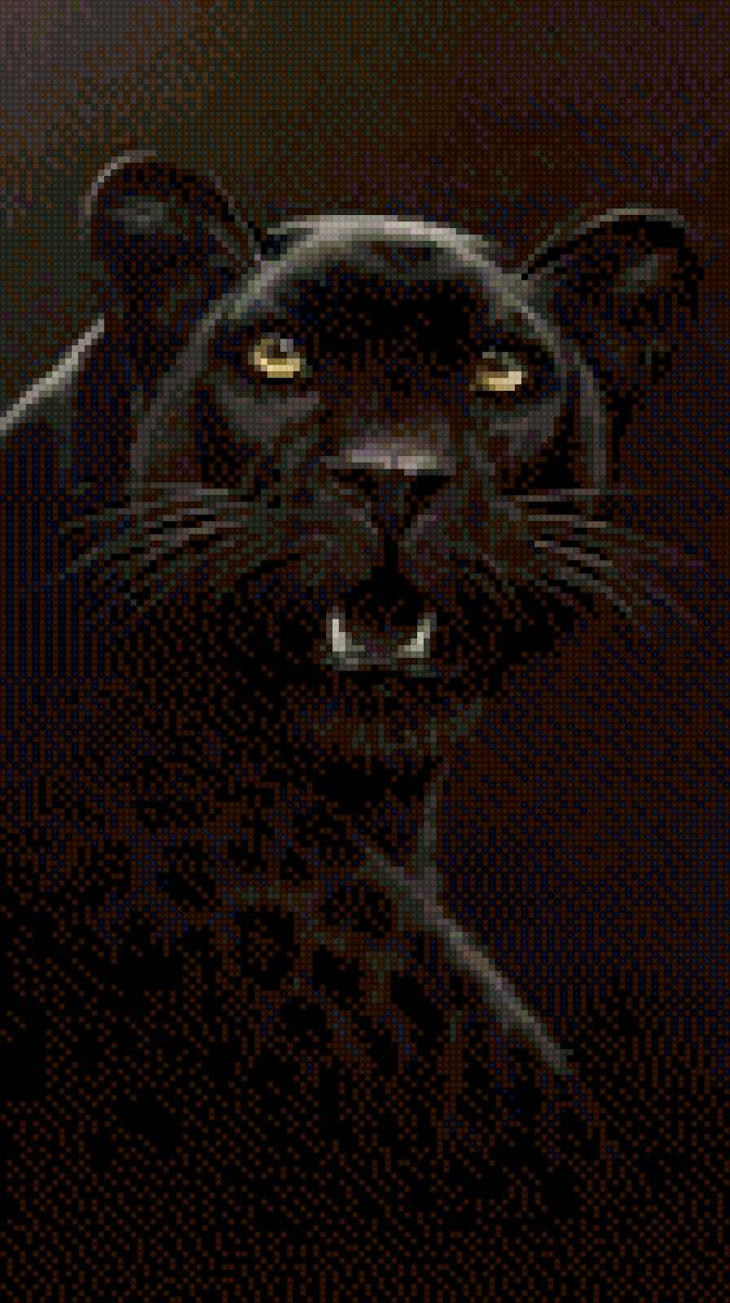 Пантера - черный, животные - предпросмотр