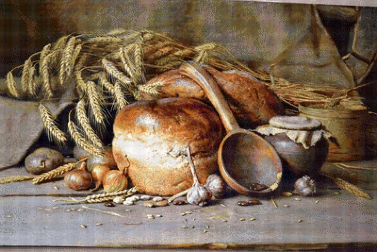 Натюрморт - хлеб, николаев юрий - предпросмотр