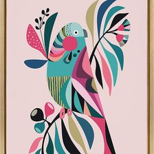 Схема вышивки «попугай»