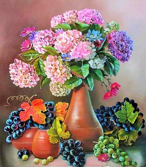 Букет гортензий - гортензия, букет - оригинал