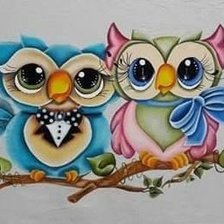 Схема вышивки «совы»