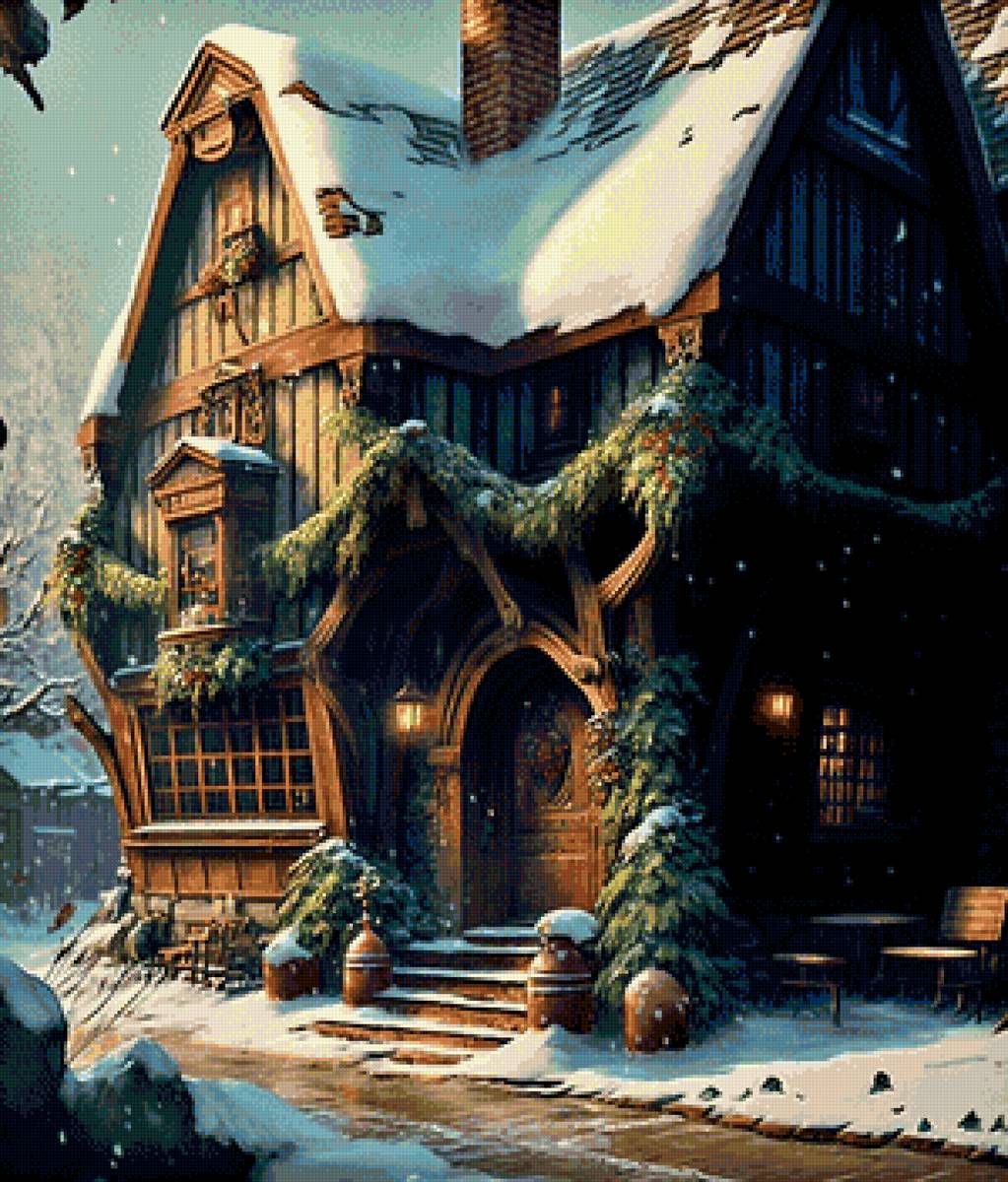 Трактир у дороги - дом, рождество, ангелы, эльфы, сказки - предпросмотр